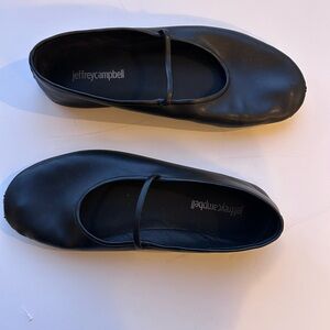 Jeffrey Campbell Ballet Flats Mary Jane Black Shoes Women’s size 7